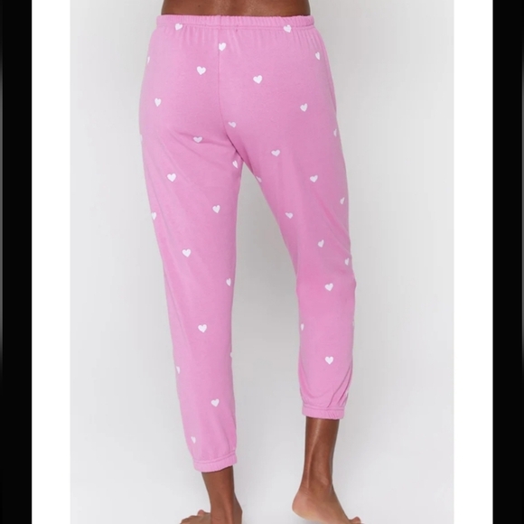 NWT SPIRITUAL GANGSTER PINK HEART VINTAGE INSPIRED TERRY CLOTH JOGGERS S… - Picture 3 of 8